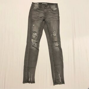 Jeaniologie Women Size 6 High Rise Skinny Jeans Distressed